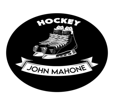 Skridsko ishockey personlig vinylmatta - Tenstickers