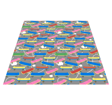 Skateboard mönster Andra Vinylmattor - Tenstickers