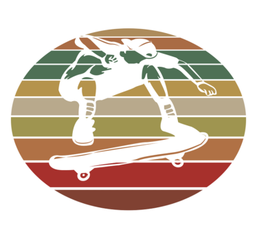 Hoppande skateboard tonåriga vinylmattor för sovrum - Tenstickers