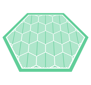 Botanisk geometri Vinylmatta blommor och växter - Tenstickers