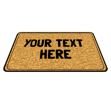 Text ingång skräddarsydda mattor - Tenstickers