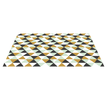 Triangulärt mosaikarrangemang Vinylmatta geometrisk - Tenstickers