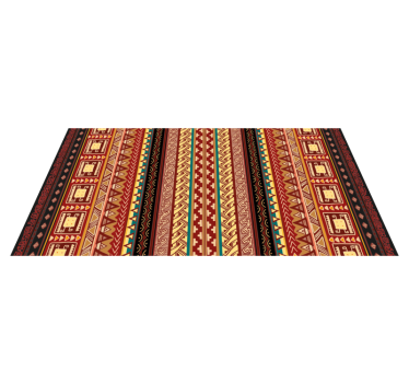 Aztec ränder vinyl matta - Tenstickers