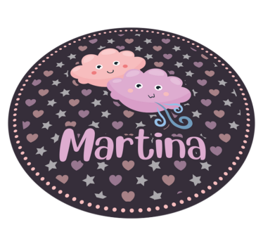 Lila moln med namn Andra Vinylmattor - Tenstickers