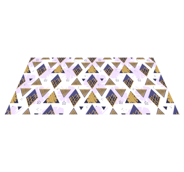 Trekantigt marmormotiv Vinylmatta geometrisk - Tenstickers