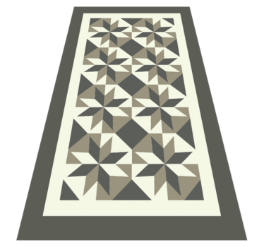 Beija stjärnor kakel vinyl matta - Tenstickers
