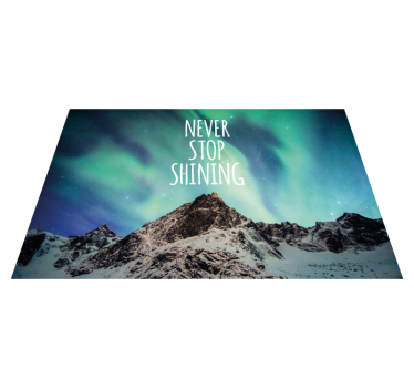 Sluta aldrig lysa Vinylmattor med fraser - Tenstickers