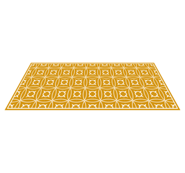 Gyllene köksmatta vintage kakelmatta - Tenstickers