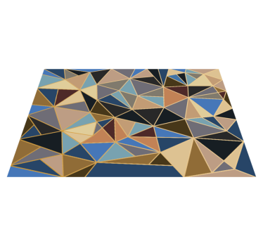 Geometriska flerfärgad mosaik vinylgolv - Tenstickers