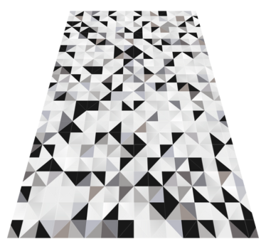 Grå trianglar mosaik vinylgolv - Tenstickers