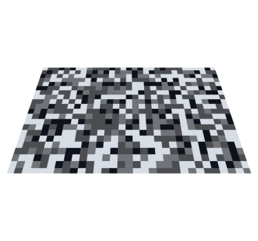 Pixelerat grått mönster Vinylmatta geometrisk - Tenstickers