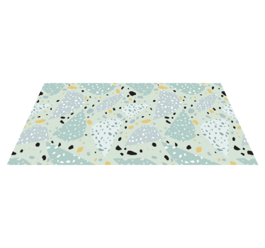 Gometrisk terrazzo kakel matta - Tenstickers