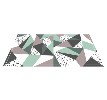Nordiska texturerade trianglar geometriska mattor - Tenstickers