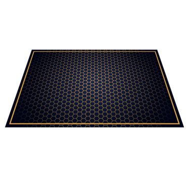 Honeycomb chic Vinylmatta geometrisk - Tenstickers