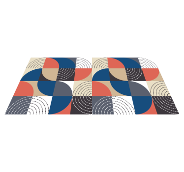 Nordiska halvcirkel geometriska mattor - Tenstickers