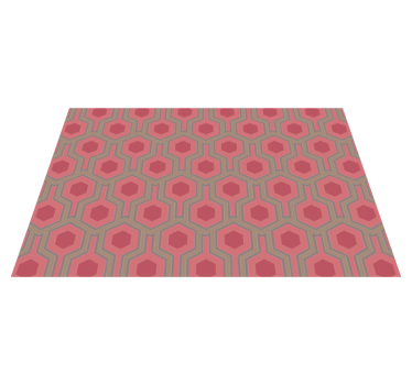 Bikakekonfiguration Vinylmatta geometrisk - Tenstickers