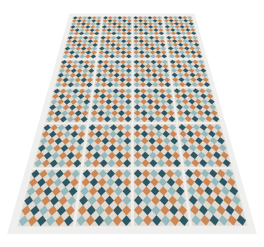 Färgglada kakel mosaik vinyl matta - Tenstickers