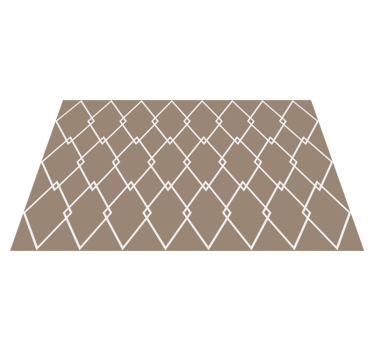 Korsande diamanter Vinylmatta geometrisk - Tenstickers
