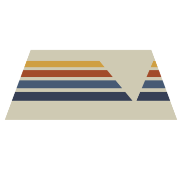 Chevronränder motiv Vinylmatta geometrisk - Tenstickers