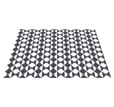 Modernt diamantmönster Vinylmatta geometrisk - Tenstickers