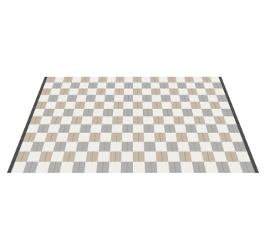 Schacktryck Vinylmatta geometrisk - Tenstickers