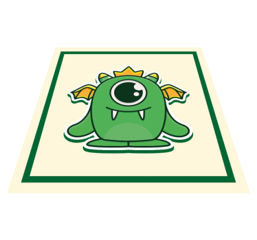 Söta monster troll etniska mattor - Tenstickers
