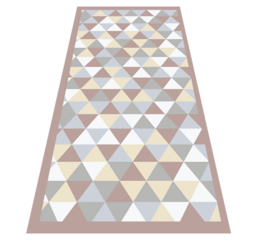 Kök färgglada geometriska former mattor i nordisk stil - Tenstickers