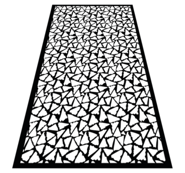 Kök nordiska svartvita trianglar geometriska mattor - Tenstickers