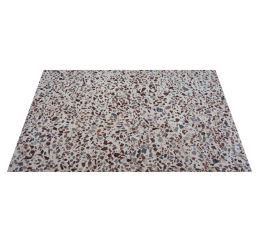 Terrazzo grå färg textur vinyl matta - Tenstickers