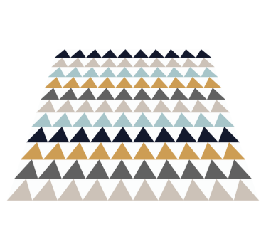 Triangulära mönstereffekter Vinylmatta geometrisk - Tenstickers