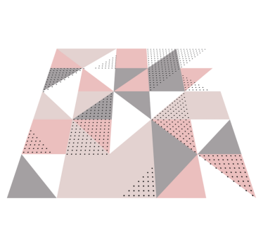 Triangulära färgsegment Vinylmatta geometrisk - Tenstickers