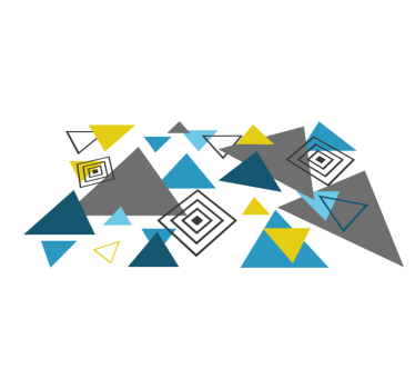 Vinylmatta geometrisk abstrakt triangelmönster - Tenstickers