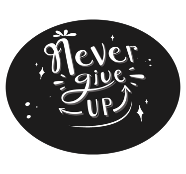 Ge aldrig upp skräddarsydd matta - Tenstickers