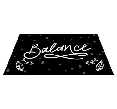 Balansdesign Vinylmattor med fraser - Tenstickers