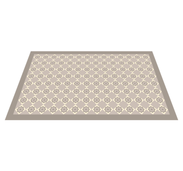 Cement beige plattor kakel matta - Tenstickers