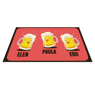 Anpassade ölmuggar Vinylmatta foajé - Tenstickers