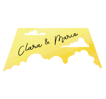 Molnigt par design Vinylmatta namn - Tenstickers
