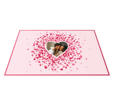 Hjärtformad med foto Vinylmatta sovrum - Tenstickers