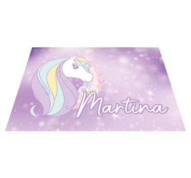 Vinylmatta unicorn drömlandet - Tenstickers