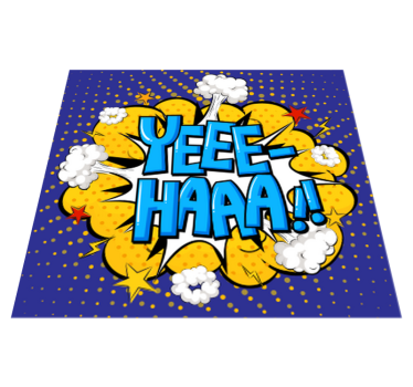 Komisk rolig tal sovrumsmatta - Tenstickers