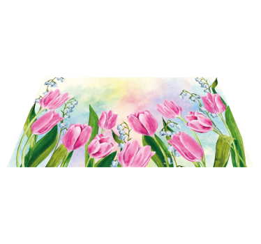 Tulpanmålning blommamatta - Tenstickers