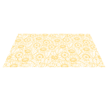 Solrosor blommor matta - Tenstickers