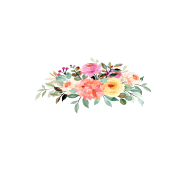 Ritade blommor med måla blommamatta - Tenstickers