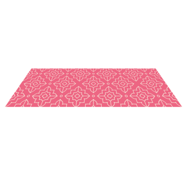 Rosa gittermotiv Vinylmatta geometrisk - Tenstickers