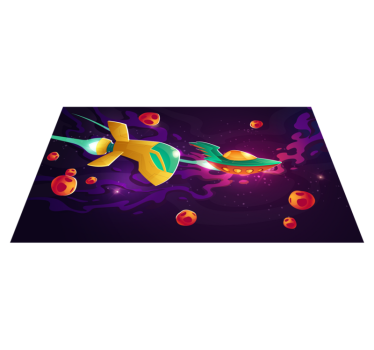 Kosmisk resa koncept Andra Vinylmattor - Tenstickers