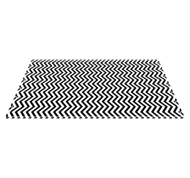 Chevron svart och vitt Vinylmatta geometrisk - Tenstickers