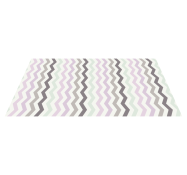 Chevron sicksack nordiska vågor Vinylmatta geometrisk - Tenstickers