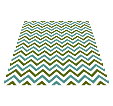 Chevron-glädje Vinylmatta geometrisk - Tenstickers