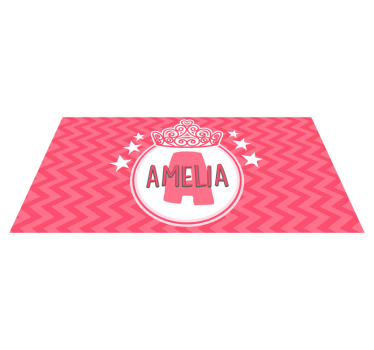 Prinsessnamnsemblem Andra Vinylmattor - Tenstickers