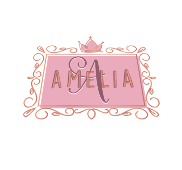 Gyllene och rosa kronade prinsessa barn vinyl matta - Tenstickers